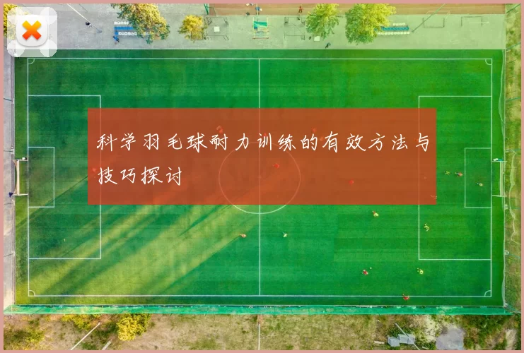 科学羽毛球耐力训练的有效方法与技巧探讨